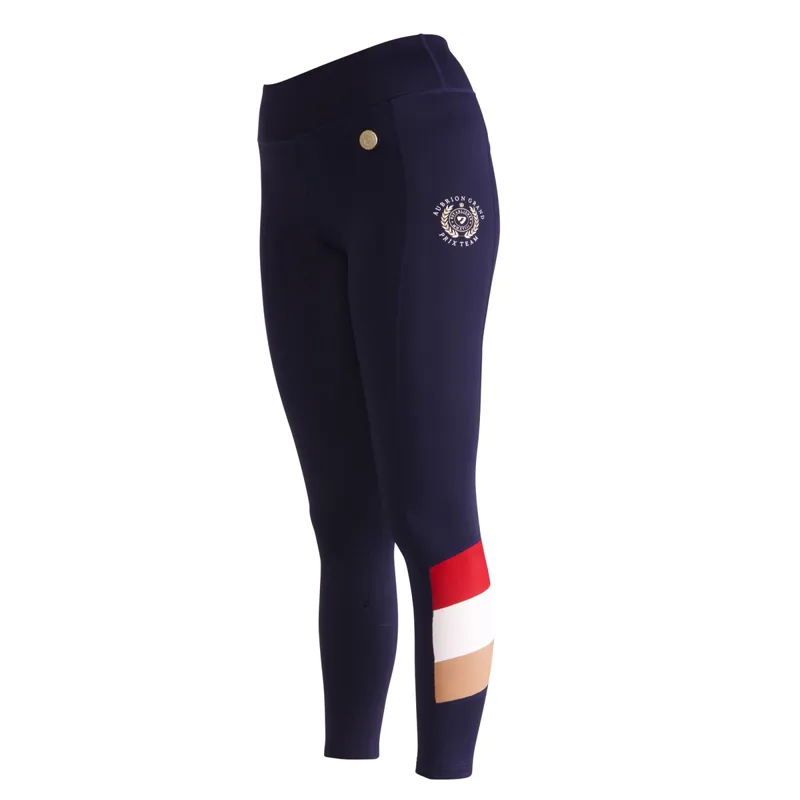 Aubrion Team Shield Riding Tights - Navy-1